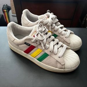 ADIDAS RASTA HEMP SUPERSTAR II (BEIGE) SIZE: 8.5 M/9.5 W